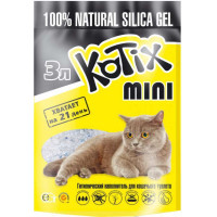 Kotix (Котикс) Силікагелевий наповненнятель для котячого туалету 3 літрів