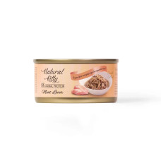 Вологий корм для котів Natural Kitty Meat Lover chiсken and heart in gravy з курячим філе та курячим серцем у соусі 70 г