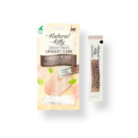 Кремовое лакомство для котов Natural Kitty – куриное пюре для ухода за мочевыводящими путях, 4х12 г