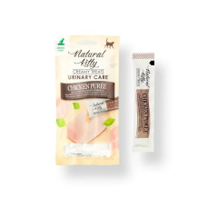 Кремові ласощі для котів Natural Kitty – куряче пюре для догляду за сечовивідними шляхами, 4х12 г