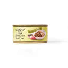 Вологий корм для котів Natural Kitty Meat Lover mackerel and tuna in gravy з диким тунцем та скумбрією у соусі, 70г