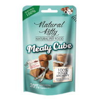 Лакомство для кошек и собак Natural Kitty Meaty Cube 100%Tuna & Anchovy в виде кубиков, тунец и анчоусы 60г