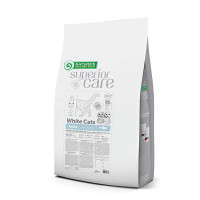 Сухой корм Nature's Protection White Cats для взрослых белых котов с сельди 7 кг