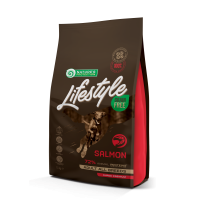 Сухой беззерновой корм Nature's Protection Lifestyle Grain Free Adult All Breeds для собак всех пород с лососем, 1,5 кг
