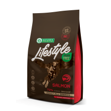 Сухий беззерновий корм Nature's Protection Lifestyle Grain Free Adult All Breeds для собак усіх порід з лососем, 1,5 кг