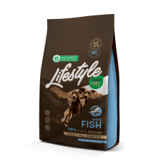 Сухий беззерновий корм Nature's Protection Lifestyle Grain Free Adult для собак усіх порід з білою рибою, 1,5 кг