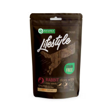 Ласощі Nature's Protection Lifestyle Rabbit dices with chia seeds для собак скибочки кролятини з насінням Чіа, 75 г
