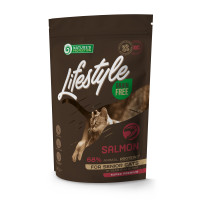 Сухой беззерновой корм Nature's Protection Lifestyle Senior Salmon для пожилых котов с лососем, 400 г