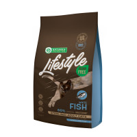 Сухой беззерновой корм Nature's Protection Lifestyle Sterilised White fish для стерилизованных котов с белой рыбой, 1.5  кг