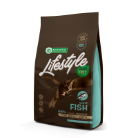 Сухой беззерновой корм Nature's Protection Lifestyle Adult White fish для котов с белой рыбой, 1.5 кг
