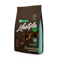 Сухий беззерновий корм Nature's Protection Lifestyle Adult White fish для котів з білою рибою, 1.5 кг