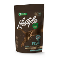 Сухой беззерновой корм Nature's Protection Lifestyle Adult White fish для котов с белой рыбой, 400 г