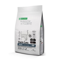 Сухой корм Nature's Protection Dark Cats для взрослых черных кошек с сельдью, 1.5 кг