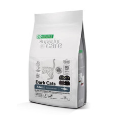 Сухой корм Nature's Protection Dark Cats для взрослых черных кошек с сельдью, 1.5 кг