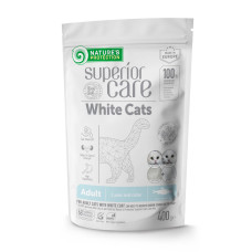 Сухой корм Nature's Protection White Cats для взрослых белых котов с сельдью 400 г