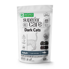 Сухой корм Nature's Protection Dark Cats для взрослых черных котов с сельдью 400 г