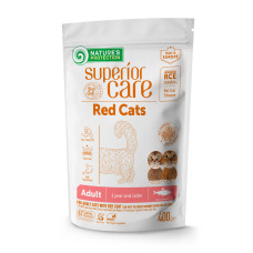 Сухой корм Nature's Protection Red Cats для взрослых рыжих котов с сельдью 400 г
