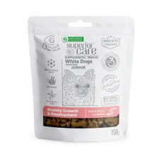 Беззернові ласощі Nature's Protection White Dogs Growth and Development для білих цуценят з протеїном комах 150 грам