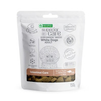 Беззернові ласощі Nature's Protection White Dogs Intestinal Care для дорослих білих собак з білою рибою та рисом 150 грам