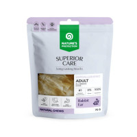 Лакомство для собак Nature's Protection Natural Rabbit Ears натуральные кроличьи ушки, 75 г
