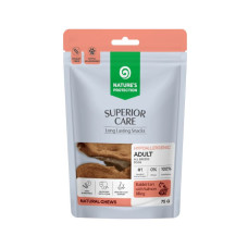 Ласощі для собак Nature's Protection Rabbit Ears with Salmon Filling кролячі вушка з начинкою з лосося, 75 г