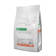 Сухий корм Nature's Protection White Dogs Grain Free для дорослих білих собак малих порід з лососем 1,5 кг