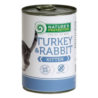 Влажный корм Nature's Protection Kitten Turkey & Rabbit для котят с индейкой и кроликом 400 г