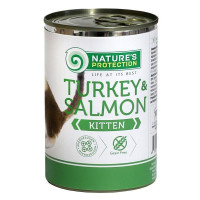 Влажный корм Nature's Protection Kitten Turkey & Salmon для котят с индейкой и лососем 400 г