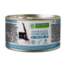 Вологий корм Nature's Protection Kitten Starter Mousse Chicken мус-стартер для кошенят з куркою 200 г