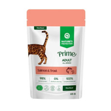 Вологий корм Nature's Protection Prime Sterilised Adult Cats Salmon and Trout для стерилізованих котів з лососем і фореллю, 85 г