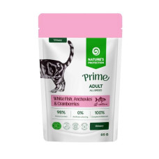 Вологий корм Nature's Protection Prime Urinary Adult Cats для котів з білою рибою, анчоусами і журавлиною, 85 г