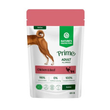 Вологий корм Nature's Protection Prime Active Adult Dogs Chicken and Beef з куркою і яловичиною, 85 г
