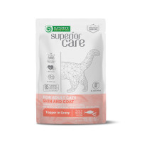 Влажный корм Nature's Protection Superior Care Adult Cats Skin & Coat Tuna & Shrimps для котов с тунцом и креветками, 70 г