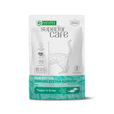 Вологий корм Nature's Protection Superior Care Kitten Immune System Support для кошенят з тунцем і морським окунем, 70 г