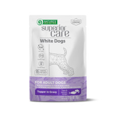 Додатковий вологий корм Nature's Protection White Dogs Adult Tuna & Salmon для білих собак з тунцем і лососем, 70 г