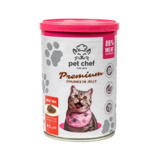 Вологий корм для котів Pet Chef М'ясний мікс 415 г
