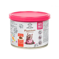 Вологий корм для котів Pet Chef М'ясний мікс 200 г