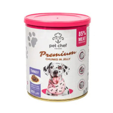 Вологий корм для собак Pet Chef з індичкою 415 г