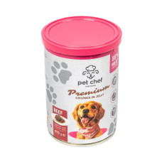Влажный корм для собак Pet Chef с говядиной 415г