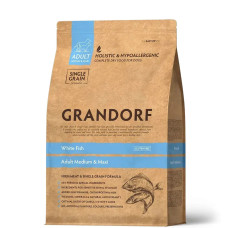 Сухий корм для дорослих собак середніх та великих порід Grandorf WHITE FISH ADULT риба, 1 кг