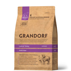 Сухий корм для дорослих собак великих порід Grandorf LAMB & TURKEY ADULT MAXI ягня з індичкою 10 кг