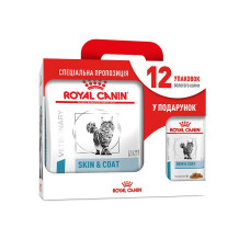 Корм для взрослых кошек ROYAL CANIN SKIN & COAT CAT 3.5 кг + 12 паучей в подарок