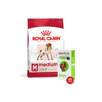 Корм для дорослих собак ROYAL CANIN MEDIUM ADULT 15 кг + 1 таблетка Бравекто 10-20 кг в подарунок!