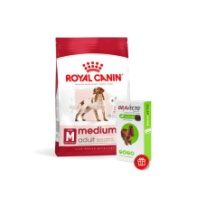 Корм для взрослых собак ROYAL CANIN MEDIUM ADULT 15 кг + 1 таблетка Бравекто 10-20 кг в подарунок!