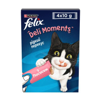 Felix Deli Moments ласощі для котів 4 шт х 10 г - лосось