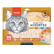 Wanpy Creamy Treat Assorted Набір кремових ласощів для котів 50 шт 