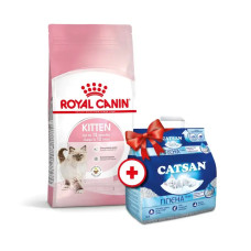 Корм для котят  ROYAL CANIN KITTEN 4 кг + 5л catsan в подарок!