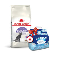 Корм для дорослих стерилізованих котів ROYAL CANIN STERILISED 4 кг + 5 л catsan в подарунок!