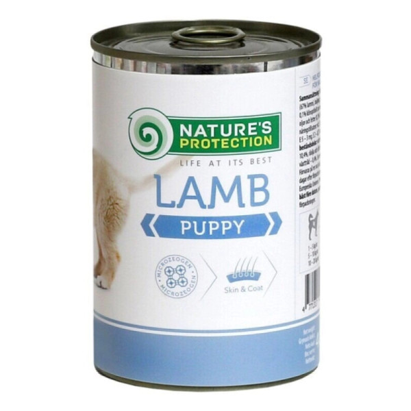 Вологий корм для цуценят всіх порід з ягнятиною Nature's Protection Puppy Lamb 800г