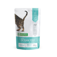 Вологий корм для котів Nature's Protection Sterilised pouch 100 г - океанічна риба